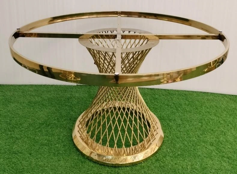 Without Top Metal Round Table With Round Net Base 150cm